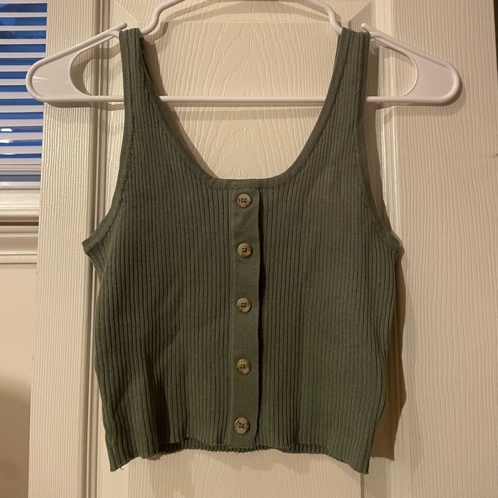Olive Green Tank Top